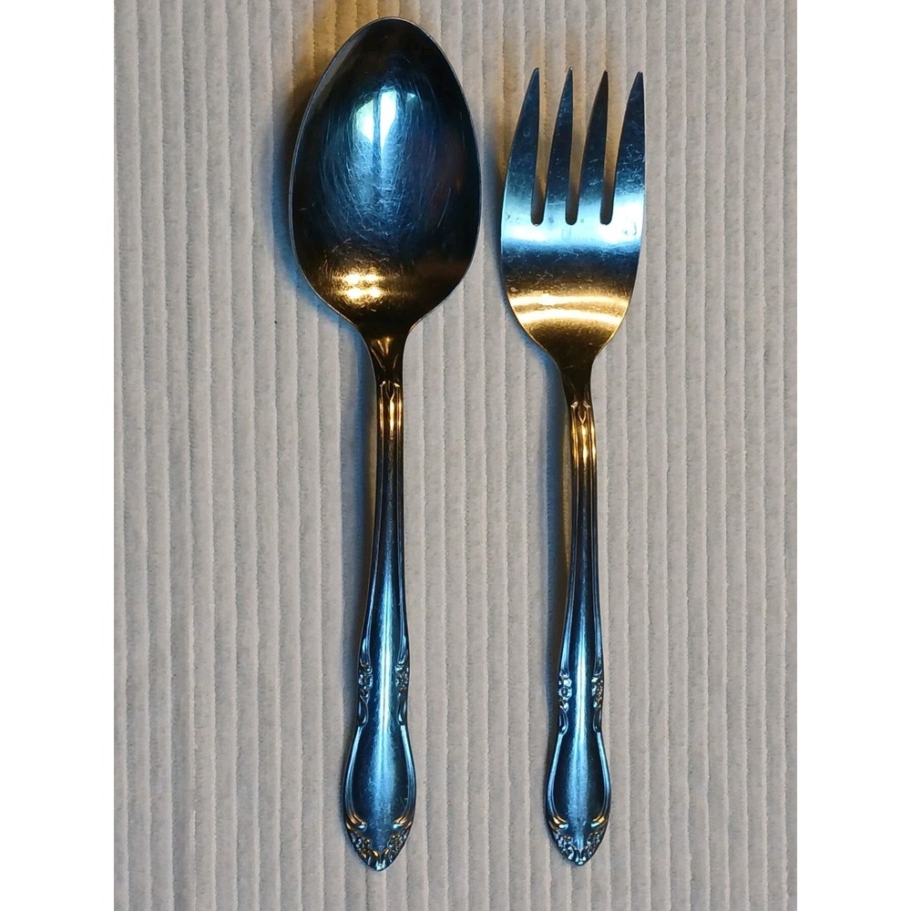Vintage 2 Pieces of Oneida Stainless Flatware Plantation Serving Utensils